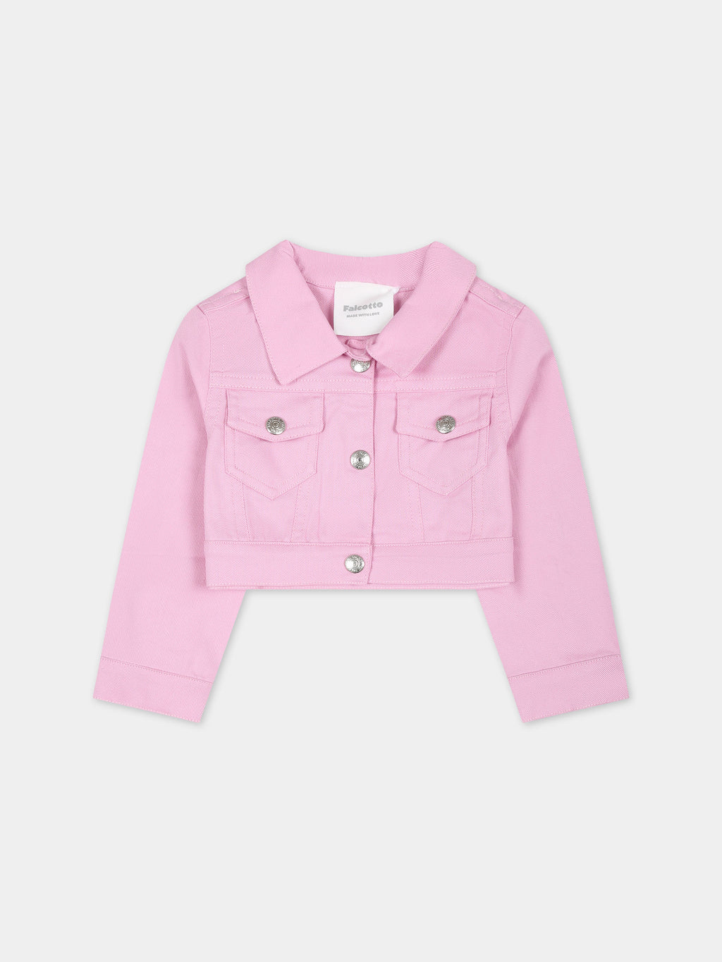 Veste rose pour bébé fille avec logo